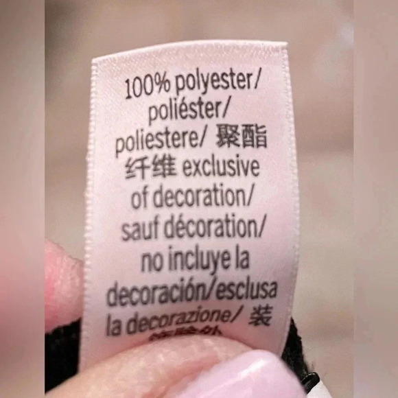 VICTORIAS SECRET Black Velvet Ruffled One Piece Romper With Adjustable Straps; L - Picture 7 of 7